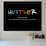Hustler Definition Framed Art Prints Wall Decor - Painting Prints, Framed Picture