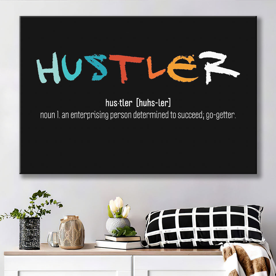 Hustler Definition Canvas Prints Wall Art - Painting Prints, Wall Decor, Art Prints