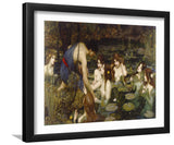 Hylas And The Nymphs By John William Waterhouse-Canvas art,Art Print,Frame art,Plexiglass cover