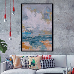 Impressionist Seascape Art Framed Art Prints Wall Decor - Painting Art, Home Decor, Black Frame, Prints for Sale