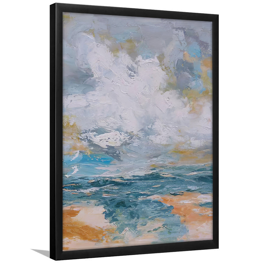 Impressionist Seascape Art Framed Art Prints Wall Decor - Painting Art, Home Decor, Black Frame, Prints for Sale
