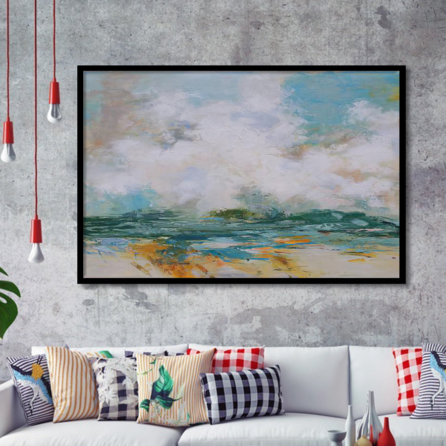 Impressionist Seascape Framed Art Prints Wall Decor - Painting Art, Black Frame, Home Decor, Prints for Sale
