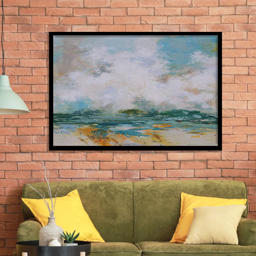 Impressionist Seascape Framed Art Prints Wall Decor - Painting Art, Black Frame, Home Decor, Prints for Sale