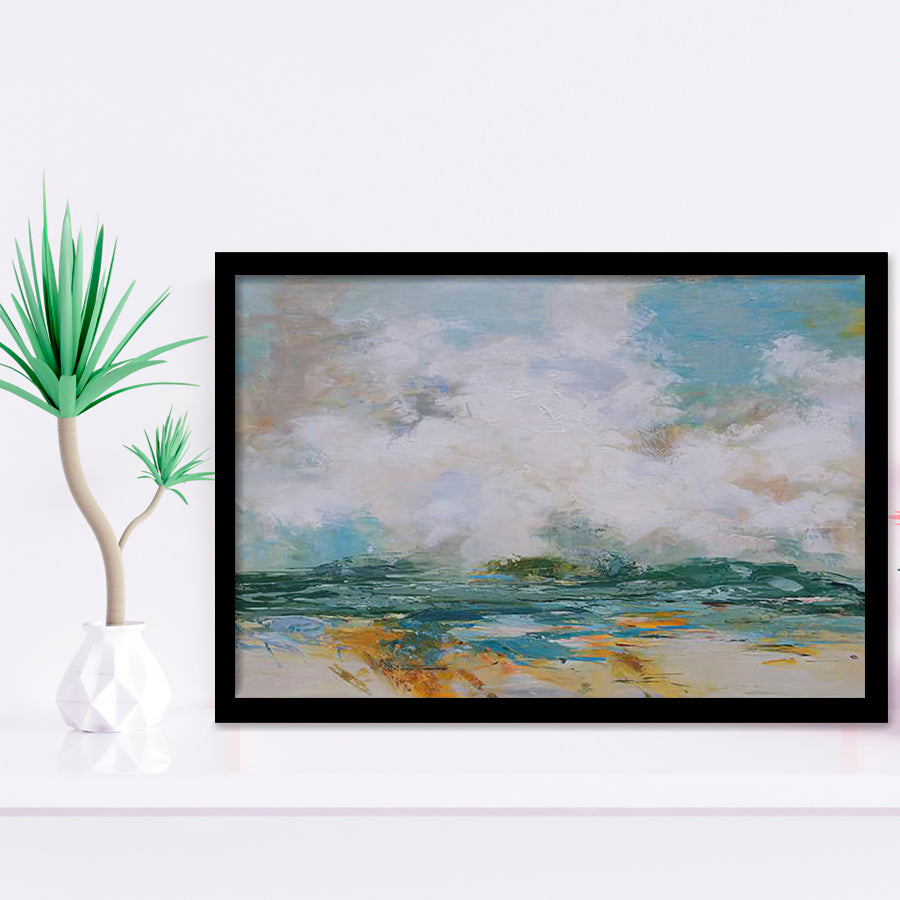 Impressionist Seascape Framed Art Prints Wall Decor - Painting Art, Black Frame, Home Decor, Prints for Sale
