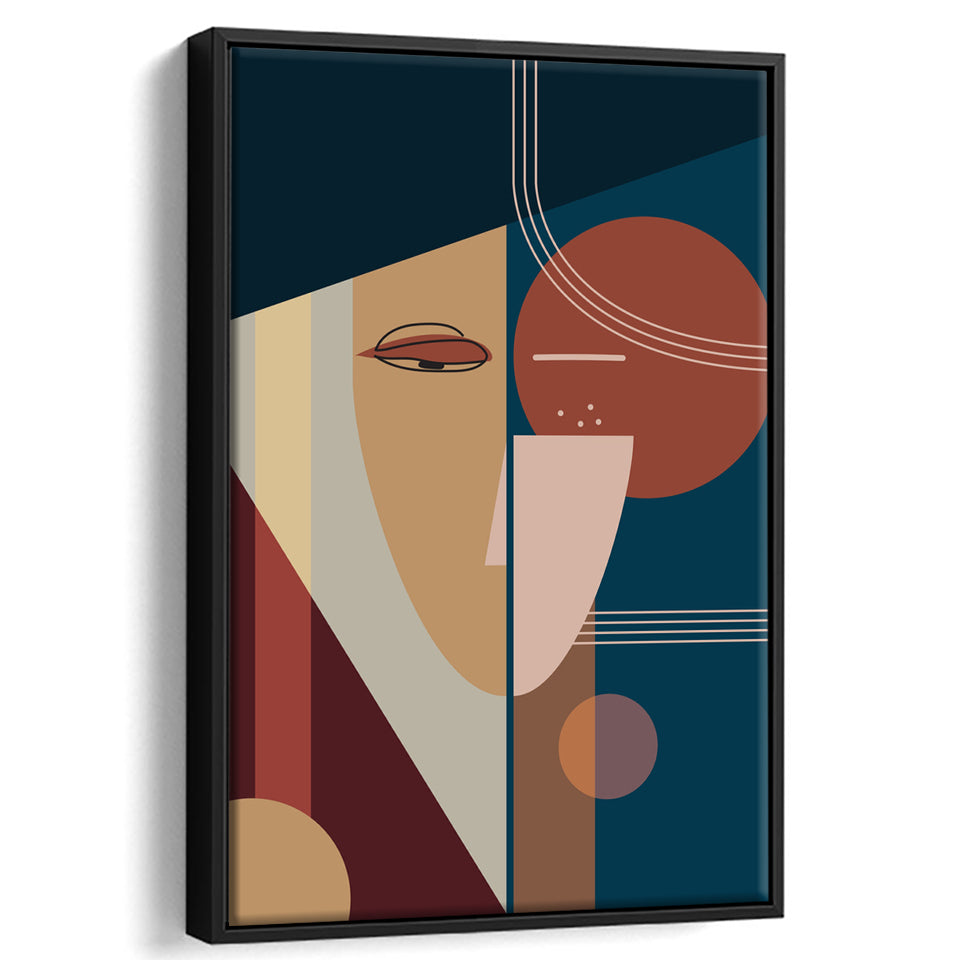 Impression Framed Canvas Prints Wall Art Home Decor - Painting Canvas,Black Frame, Ready to hang