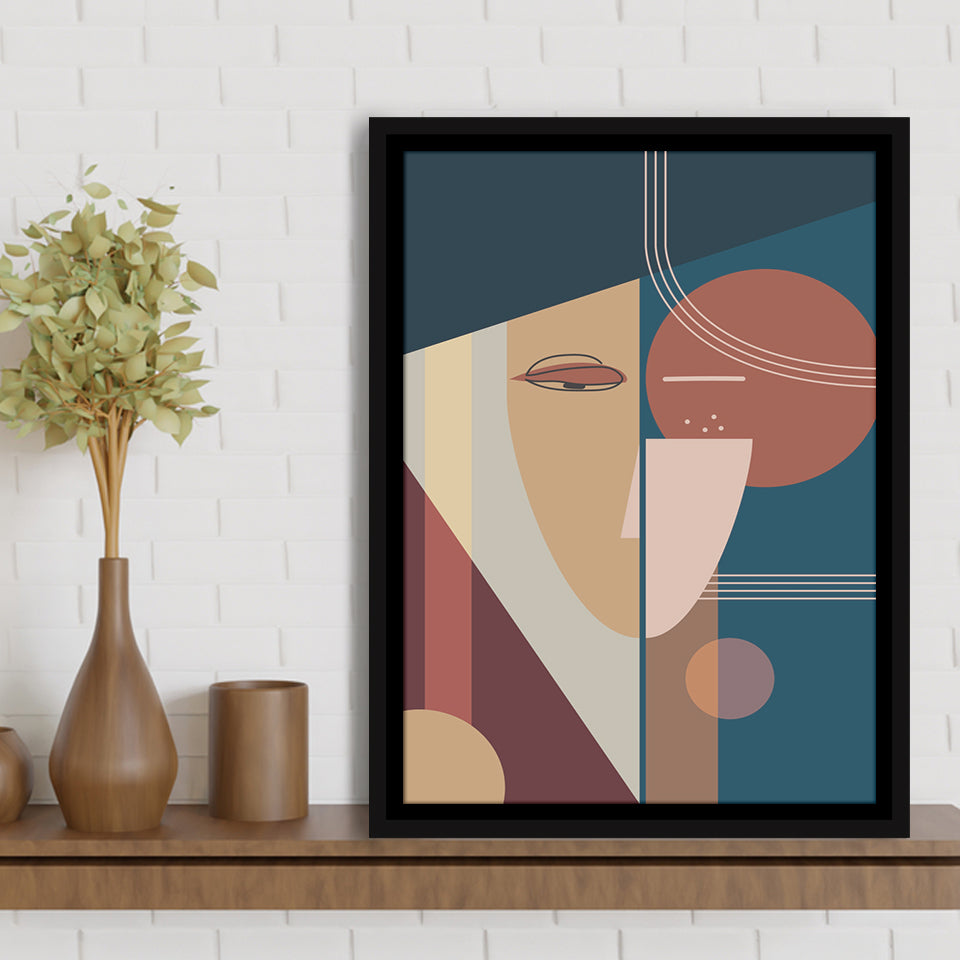 Impression Framed Canvas Prints Wall Art Home Decor - Painting Canvas,Black Frame, Ready to hang