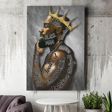 I Am Black Man Black King Canvas Prints Wall Art - Painting Canvas, Wall Decor, Home Decor
