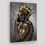 I Am Black Man Black King Canvas Prints Wall Art - Painting Canvas, Wall Decor, Home Decor