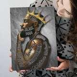 I Am Black Man Black King Canvas Prints Wall Art - Painting Canvas, Wall Decor, Home Decor