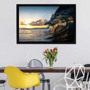 I Capture The Majestic Power Of Ocean Waves Framed Canvas Wall Art - Canvas Prints, Prints For Sale, Painting Canvas,Framed Prints