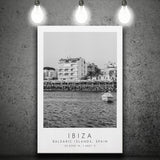 Ibiza Balearic Islands 1 Black And White Art Canvas Prints Wall Art Home Decor