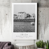 Ibiza Balearic Islands 1 Black And White Art Canvas Prints Wall Art Home Decor