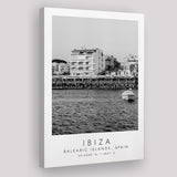 Ibiza Balearic Islands 1 Black And White Art Canvas Prints Wall Art Home Decor