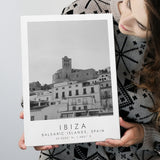 Ibiza Balearic Islands Black And White Art Canvas Prints Wall Art Home Decor