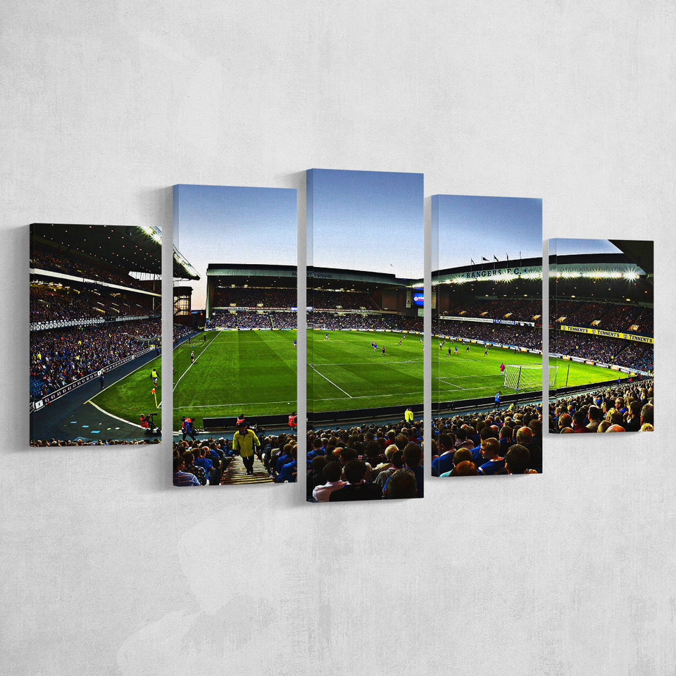 Ibrox Football Stadium, Stadium Canvas, Sport Art, Large Canvas, Multi Panels, Canvas Prints Wall Art Decor
