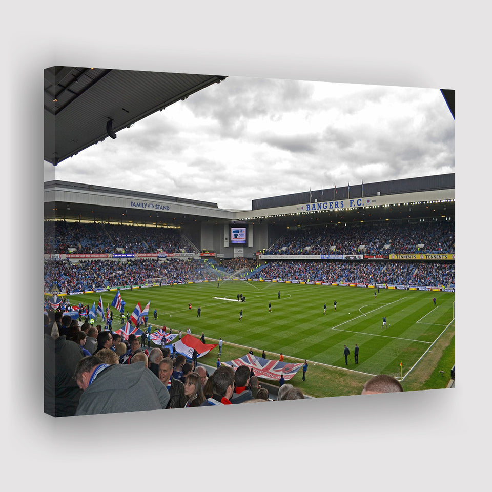 Ibrox Stadium, Stadium Canvas, Sport Art, Gift for him, Fan Gift, Canvas Prints Wall Art Decor