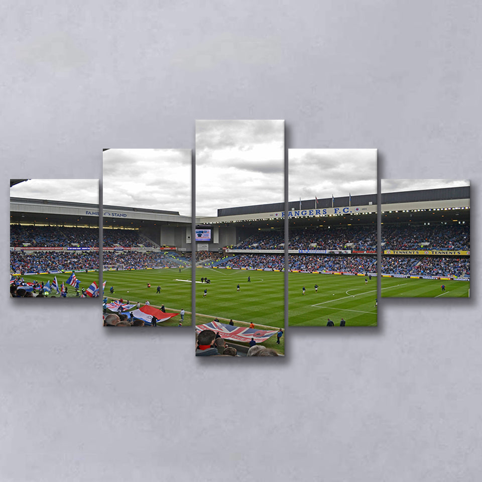 Ibrox Stadium, Stadium Canvas, Sport Art, Large Canvas, Multi Panels, Canvas Prints Wall Art Decor