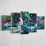 Ice Hockey Skates, Ice Hockey Multi Panels,Canvas Prints Wall Art Home Decor