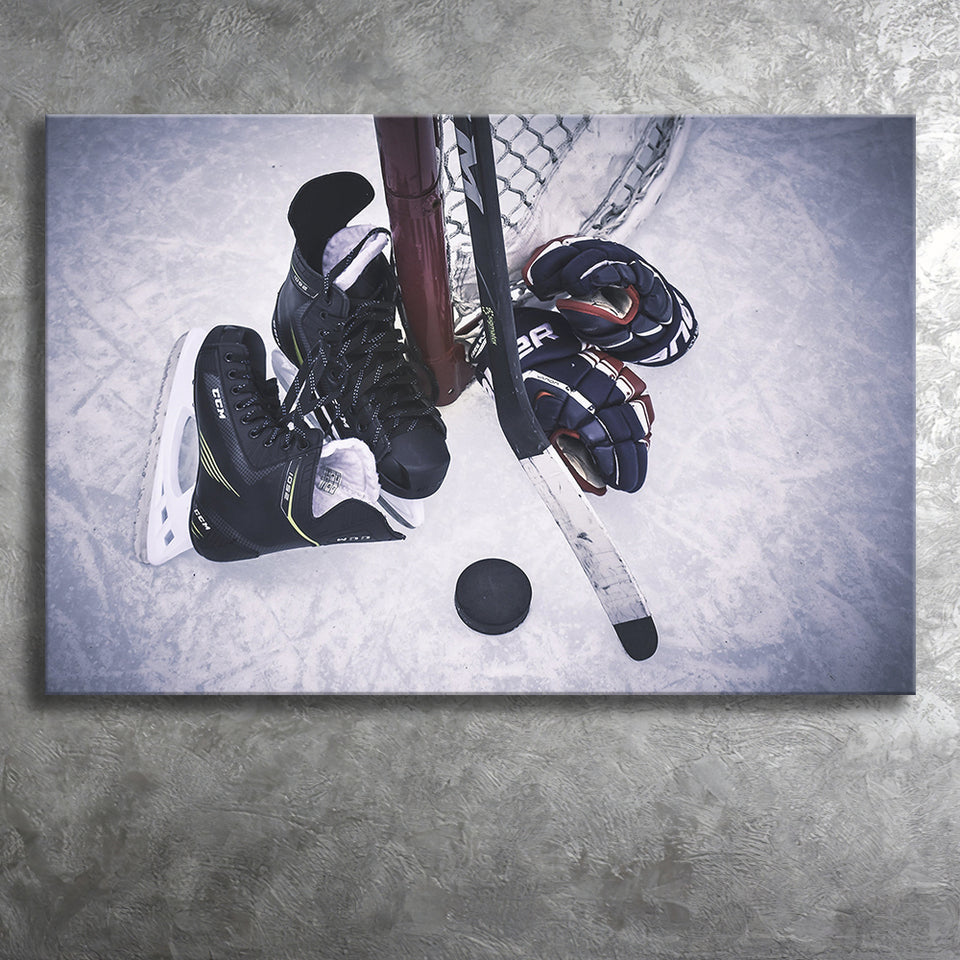 Ice Hockey, Hockey100 Canvas Prints Wall Art Home Decor - Painting Canvas, Ready to hang