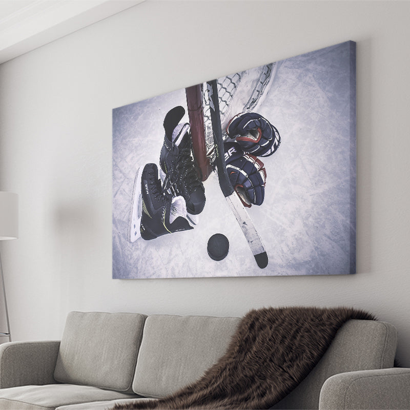 Ice Hockey, Hockey100 Canvas Prints Wall Art Home Decor - Painting Canvas, Ready to hang
