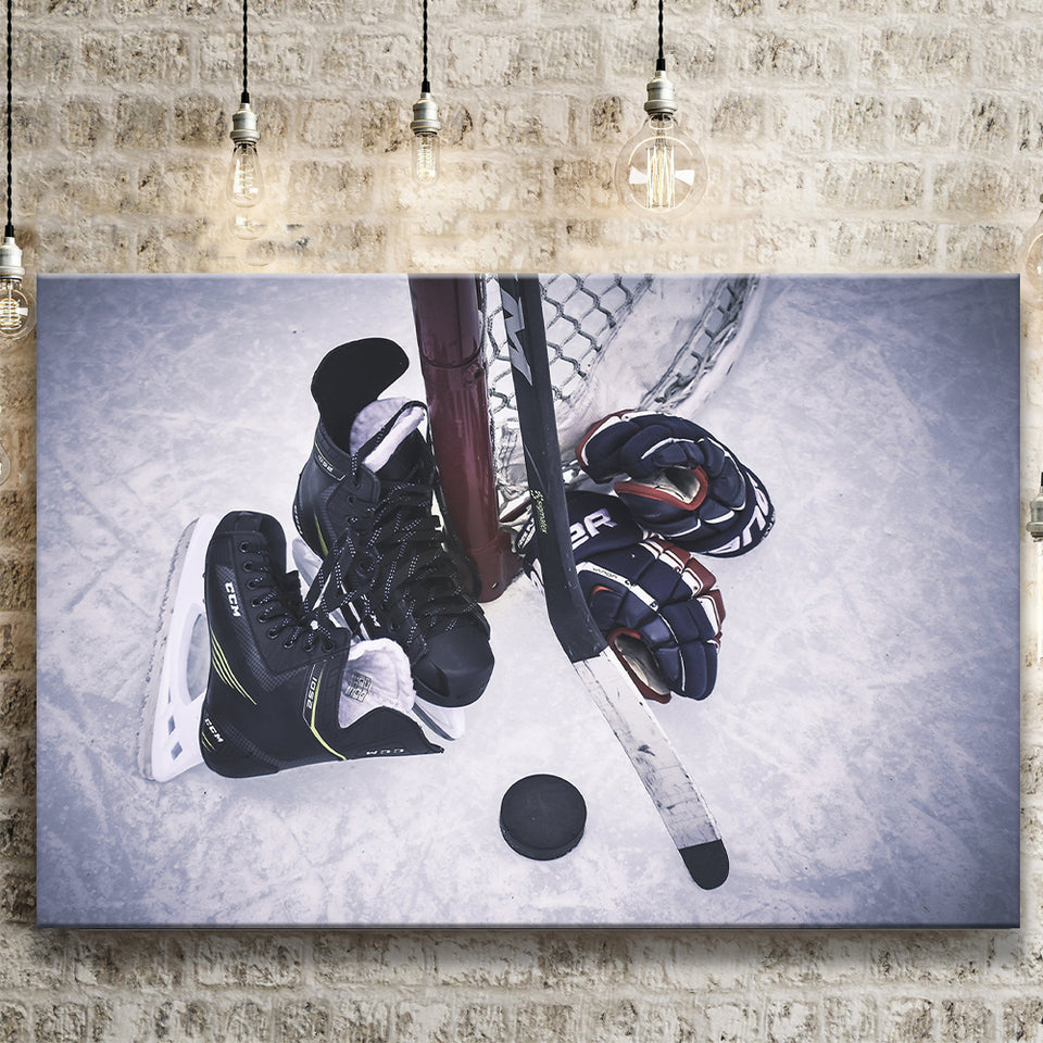 Ice Hockey, Hockey100 Canvas Prints Wall Art Home Decor - Painting Canvas, Ready to hang