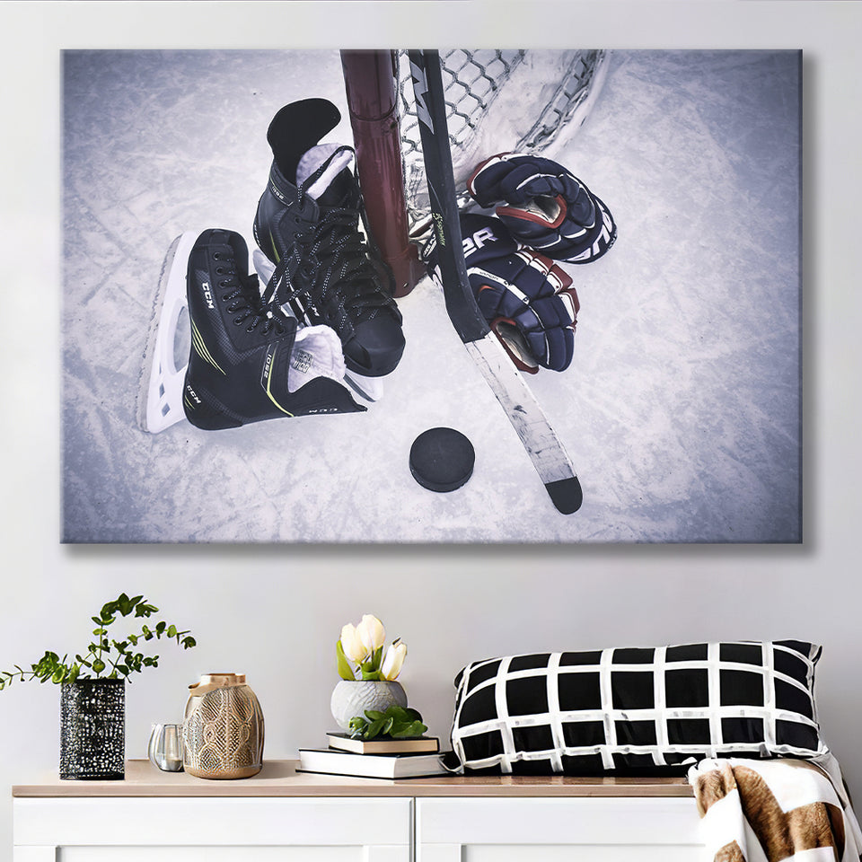 Ice Hockey, Hockey100 Canvas Prints Wall Art Home Decor - Painting Canvas, Ready to hang