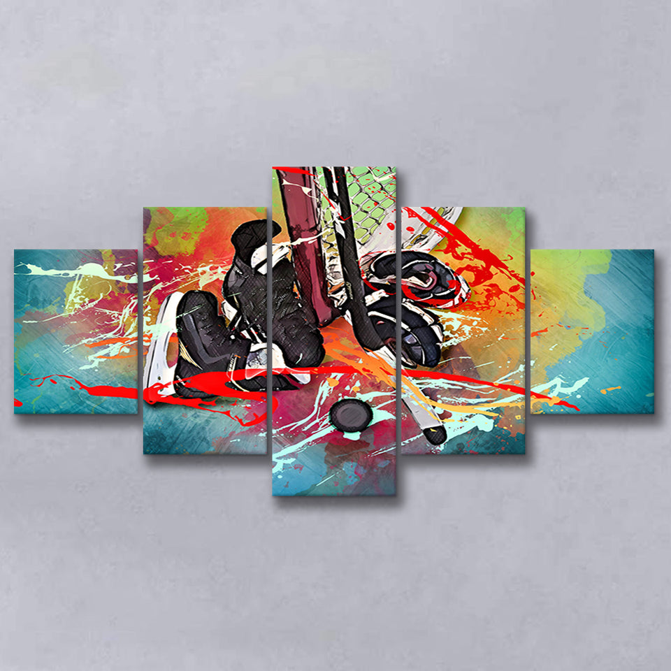 Ice Hockey, Hockey Multi Panels,Canvas Prints Wall Art Home Decor
