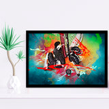 Ice Hockey, Hockey Framed Art Prints Wall Art Decor,Black Frame, Ready to hang