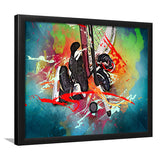 Ice Hockey, Hockey Framed Art Prints Wall Art Decor,Black Frame, Ready to hang