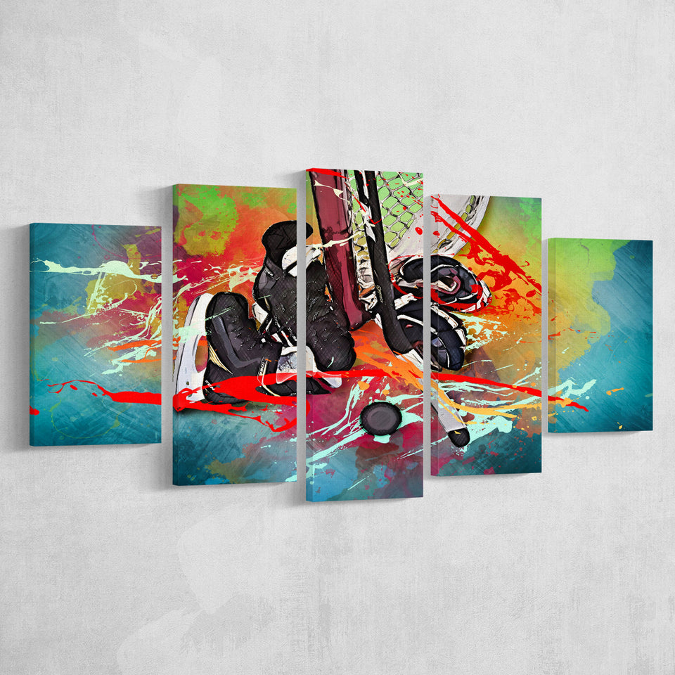 Ice Hockey, Hockey Multi Panels,Canvas Prints Wall Art Home Decor