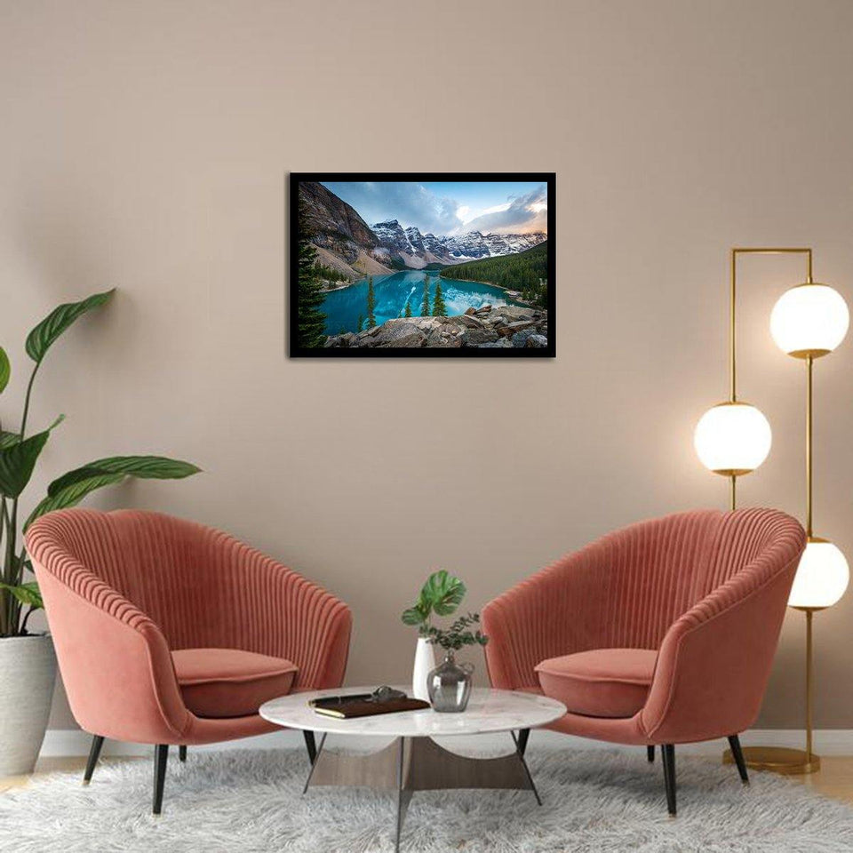 Iconic Moraine Lake - Mountain Art, Print Art, Frame Art