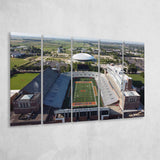 Illinois Fighting Illini Stadium Canvas Prints Memorial Stadium Wall Art,Multi Panels B,Sport Stadium Art Prints, Fan Gift
