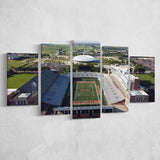 Illinois Fighting Illini Stadium Canvas Prints Memorial Stadium Wall Art,Multi Panels,Sport Stadium Art Prints, Fan Gift
