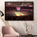 Illinois Fighting Illini Stadium Framed Canvas Prints State Farm Center Arena,Sport Stadium Art Prints, Fan Gift