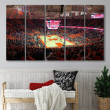 Illinois Fighting Illini Stadium Canvas Prints State Farm Center Arena,Multi Panels B,Sport Stadium Art Prints, Fan Gift