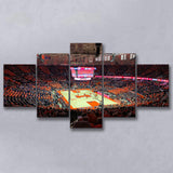 Illinois Fighting Illini Stadium Canvas Prints State Farm Center Arena,Multi Panels,Sport Stadium Art Prints, Fan Gift
