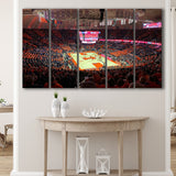 Illinois Fighting Illini Stadium Canvas Prints State Farm Center Arena,Multi Panels B,Sport Stadium Art Prints, Fan Gift