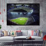 Imtech Arena Stadium Framed Canvas Prints Hamburg Wall Art Football Stadium,Sport Stadium Art Prints, Fan Gift