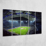 Imtech Arena Stadium Canvas Prints Hamburg Wall Art Football Stadium,Multi Panels B,Sport Stadium Art Prints, Fan Gift
