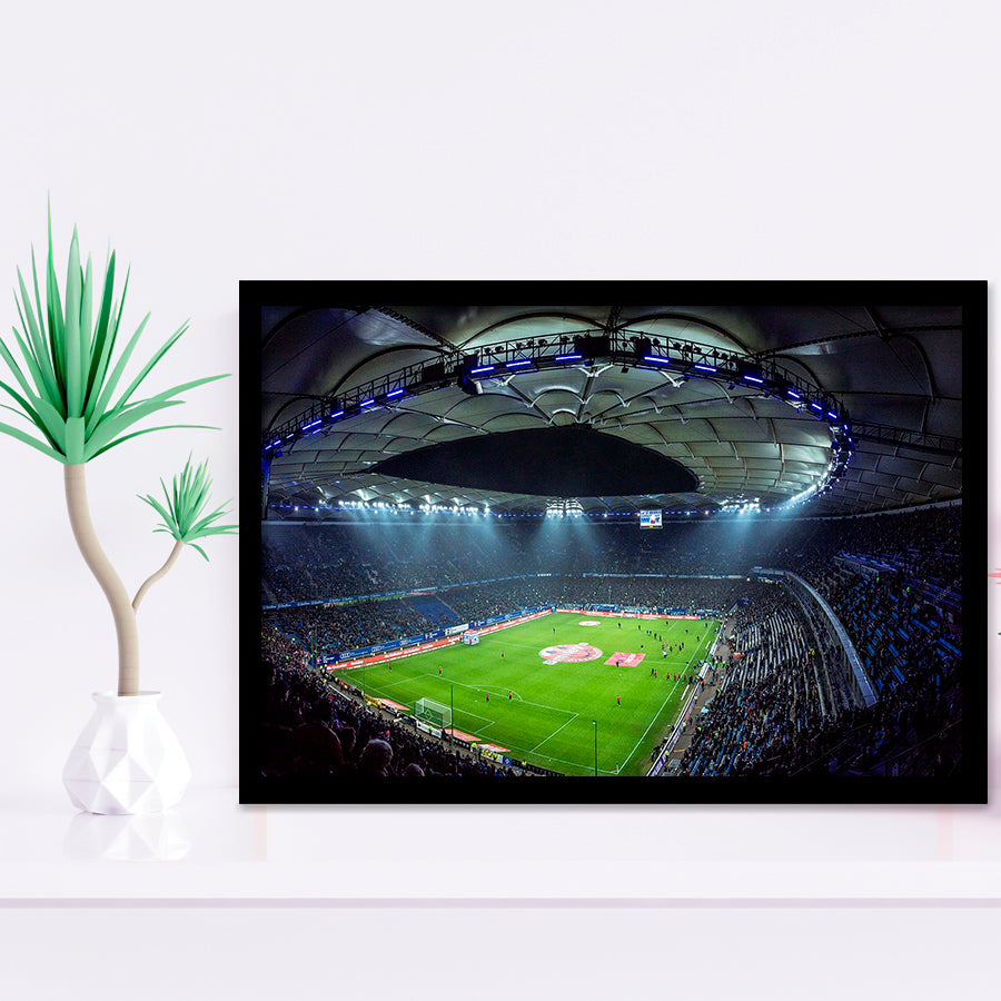 Imtech Arena Stadium Art Prints Hamburg Wall Art Football Stadium,Sport Stadium Art Prints, Fan Gift, Wall Decor