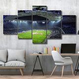 Imtech Arena Stadium Canvas Prints Hamburg Wall Art Football Stadium,Multi Panels,Sport Stadium Art Prints, Fan Gift