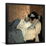 In Bed By Federico ZandomeneghiArt Print,Canvas Art,Frame Art,Plexiglass Cover