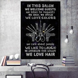 In This Salon Framed Art Prints Wall Decor - Painting Prints, Framed Picture