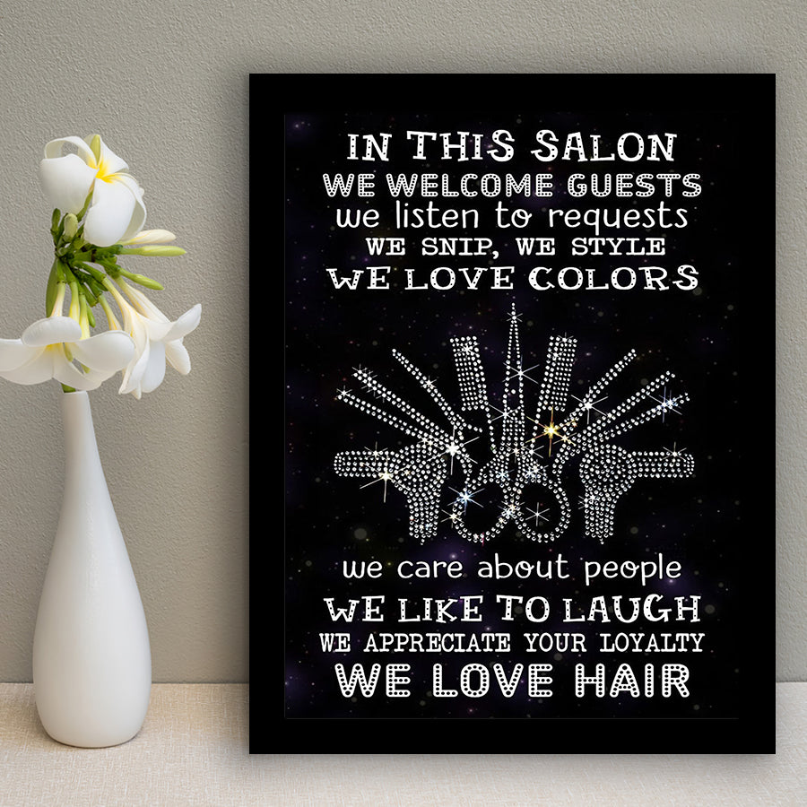 In This Salon Framed Art Prints Wall Decor - Painting Prints, Framed Picture