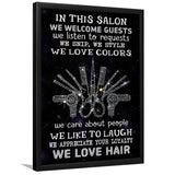 In This Salon Framed Art Prints Wall Decor - Painting Prints, Framed Picture