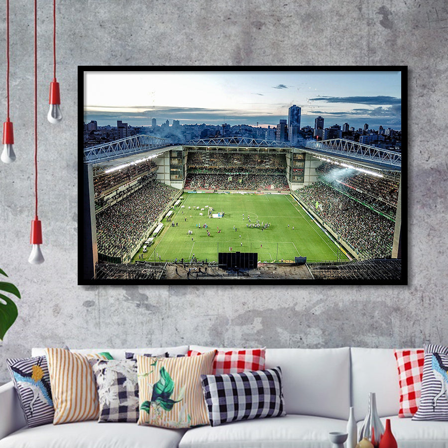 Independencia Stadium, Stadium Canvas, Sport Art, Gift for him, Framed Art Prints Wall Art Decor, Framed Picture