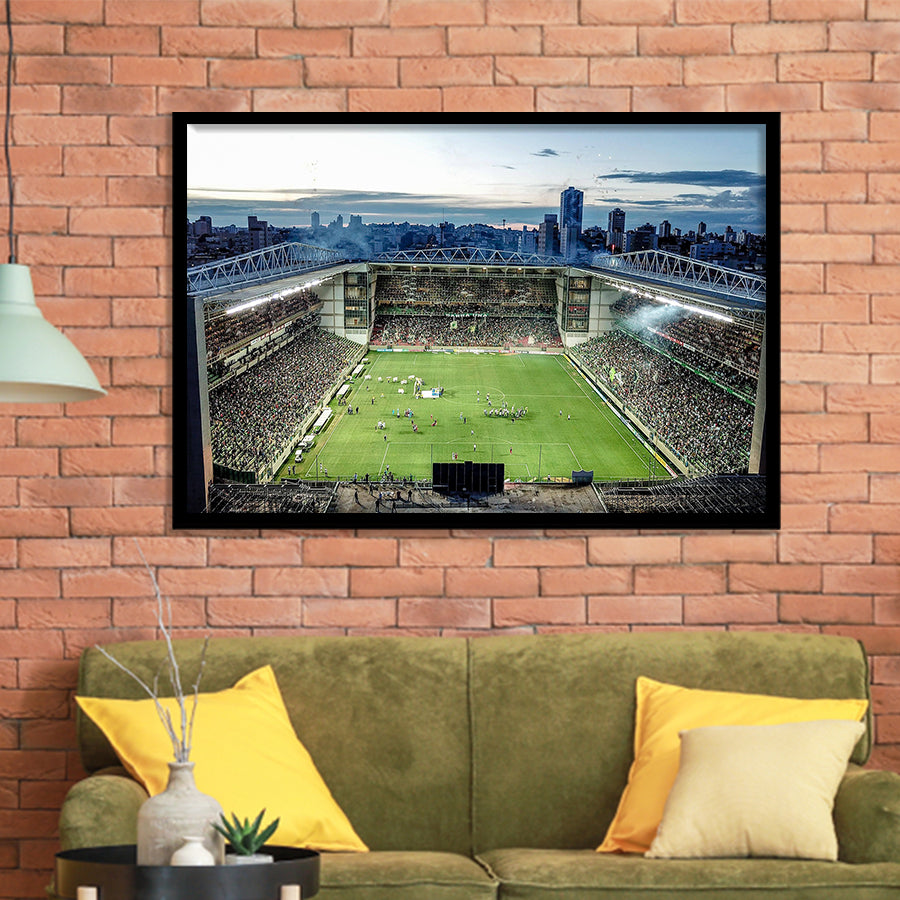 Independencia Stadium, Stadium Canvas, Sport Art, Gift for him, Framed Art Prints Wall Art Decor, Framed Picture