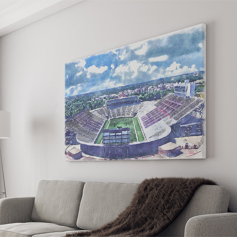 Independence Stadium Independence Bowl Watercolor, Sport Art Prints Fan Gift, Canvas Prints Wall Art Decor