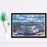 Independence Stadium Independence Bowl Watercolor, Sport Prints Fan Gift, Framed Art Prints Wall Art Decor
