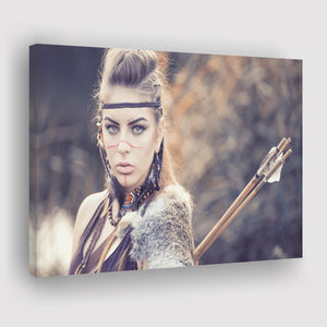 Indian Native American Strong Women Canvas Prints Wall Art - Painting Canvas,Wall Decor, Painting Prints,For Sale